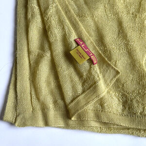 Kuna Scarf 75% Baby Alpaca Green Gauze Jacquard Made in Peru 27"x 84" Eclectic